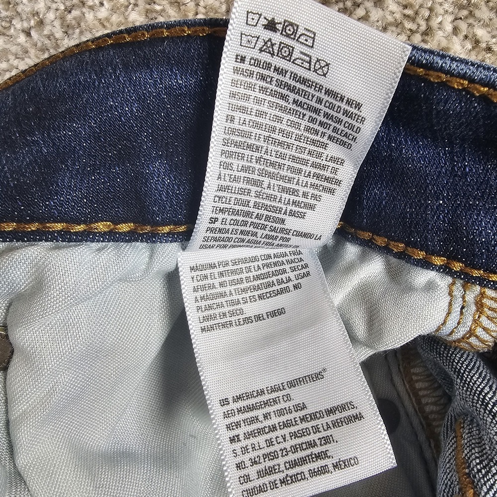 American Eagle Outfitters Next Level Flex Straight Blue Denim Jeans Mens 34x34 - Picture 15 of 16